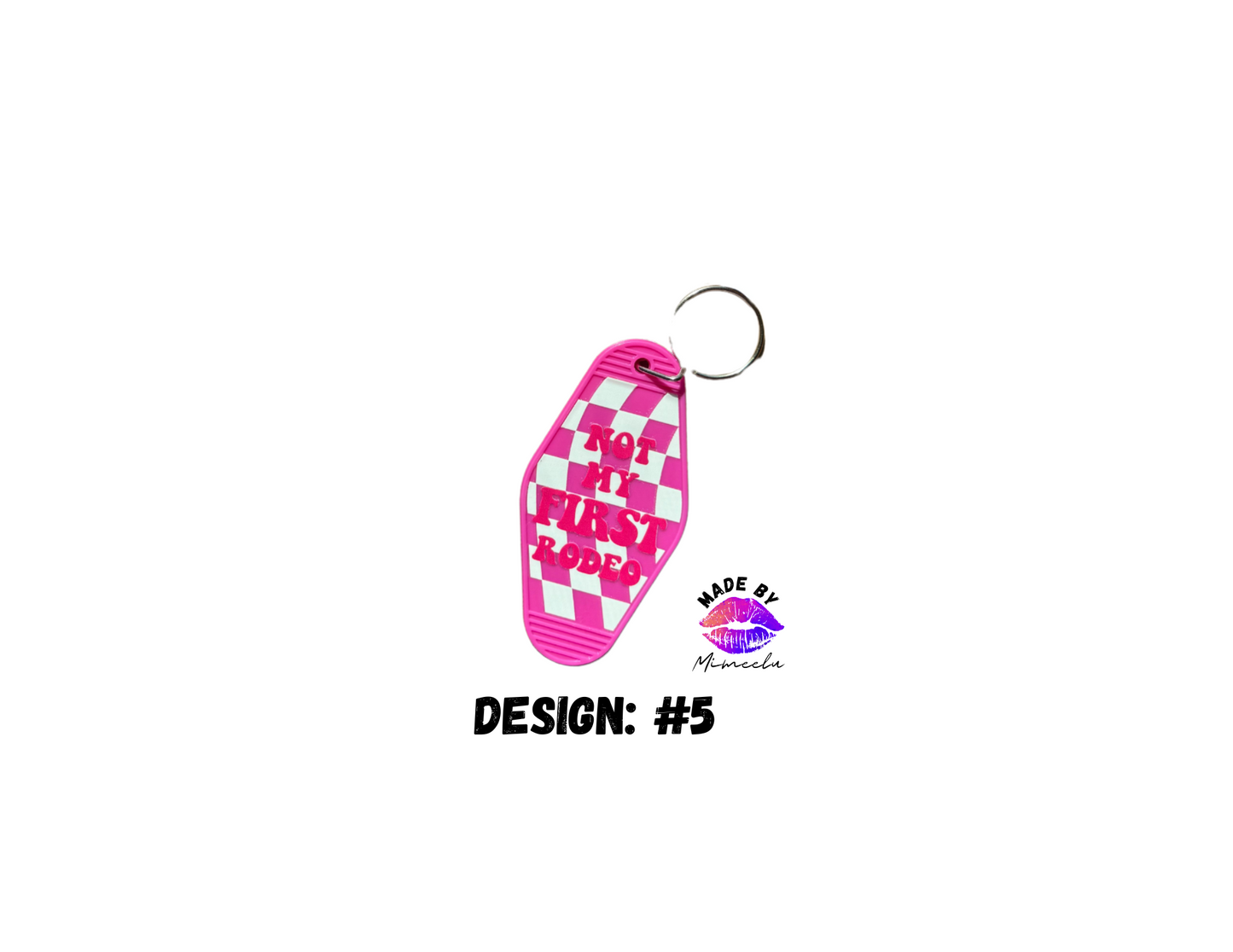 Disco Cowgirl Motel Keychains