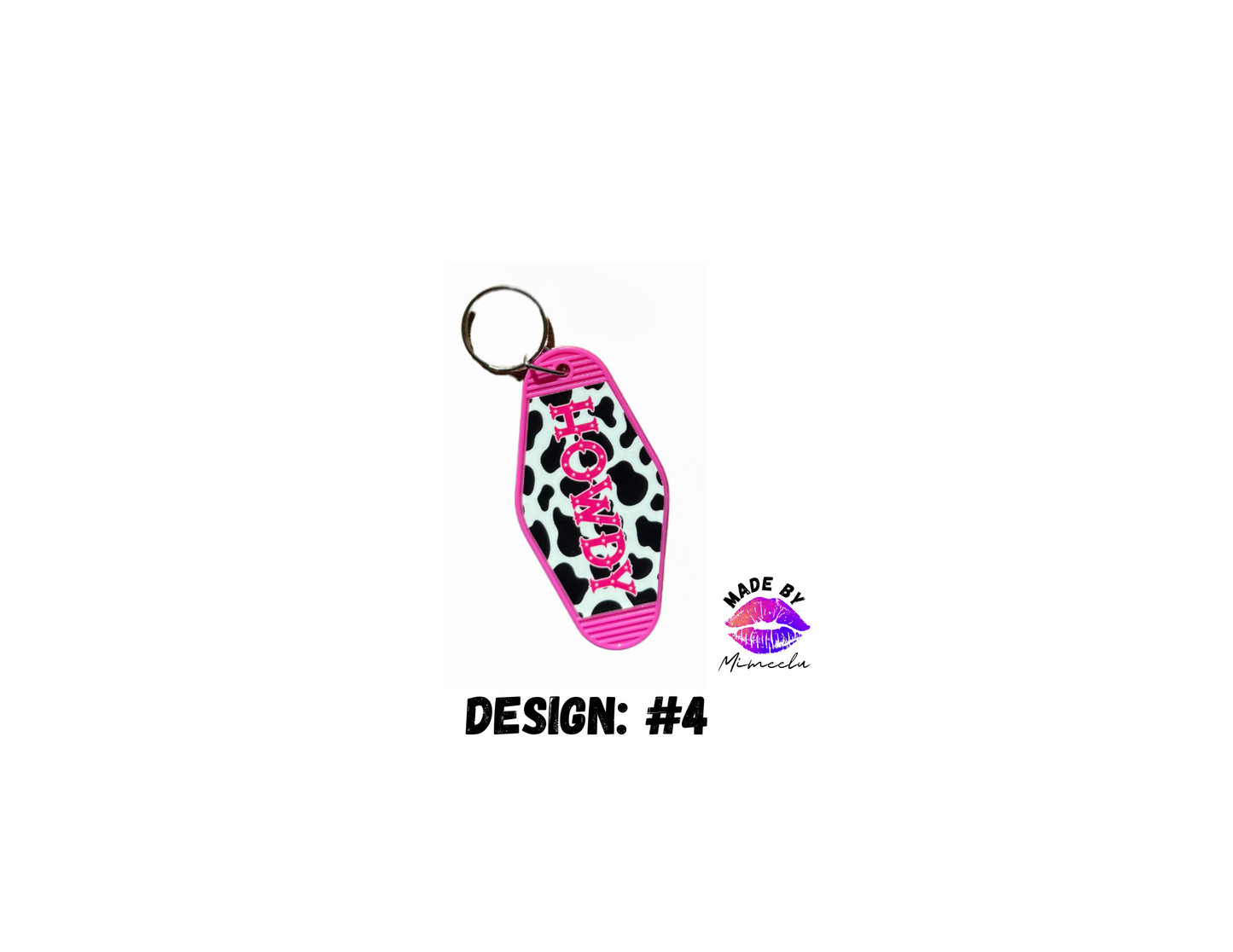 Disco Cowgirl Motel Keychains